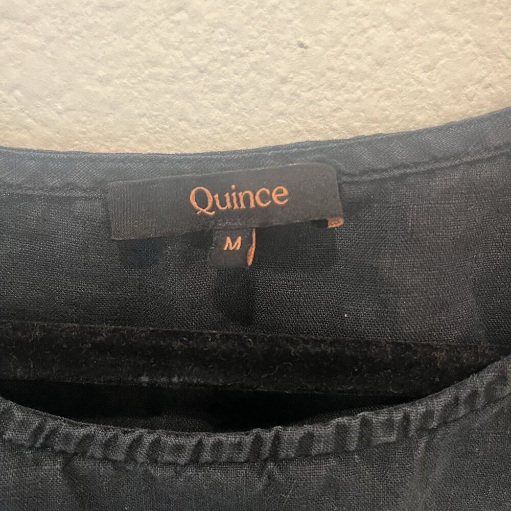 Quince Women's 100% European Linen Top & Pant Pajama Set Medium - Picture 3 of 13